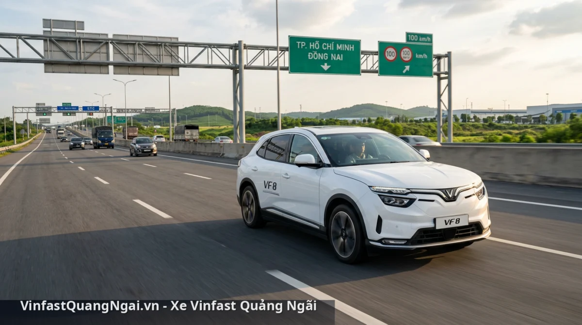 Vận hành xe ô tô điện VinFast trên đường cao tốc đòi hỏi sự am hiểu về đặc tính kỹ thuật và năng lượng. - lái xe vinfast trên cao tốc