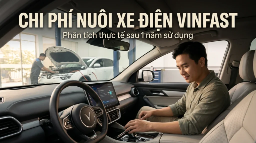 phan tich chi phi nuoi xe dien vinfast thuc te sau 1 nam su dung