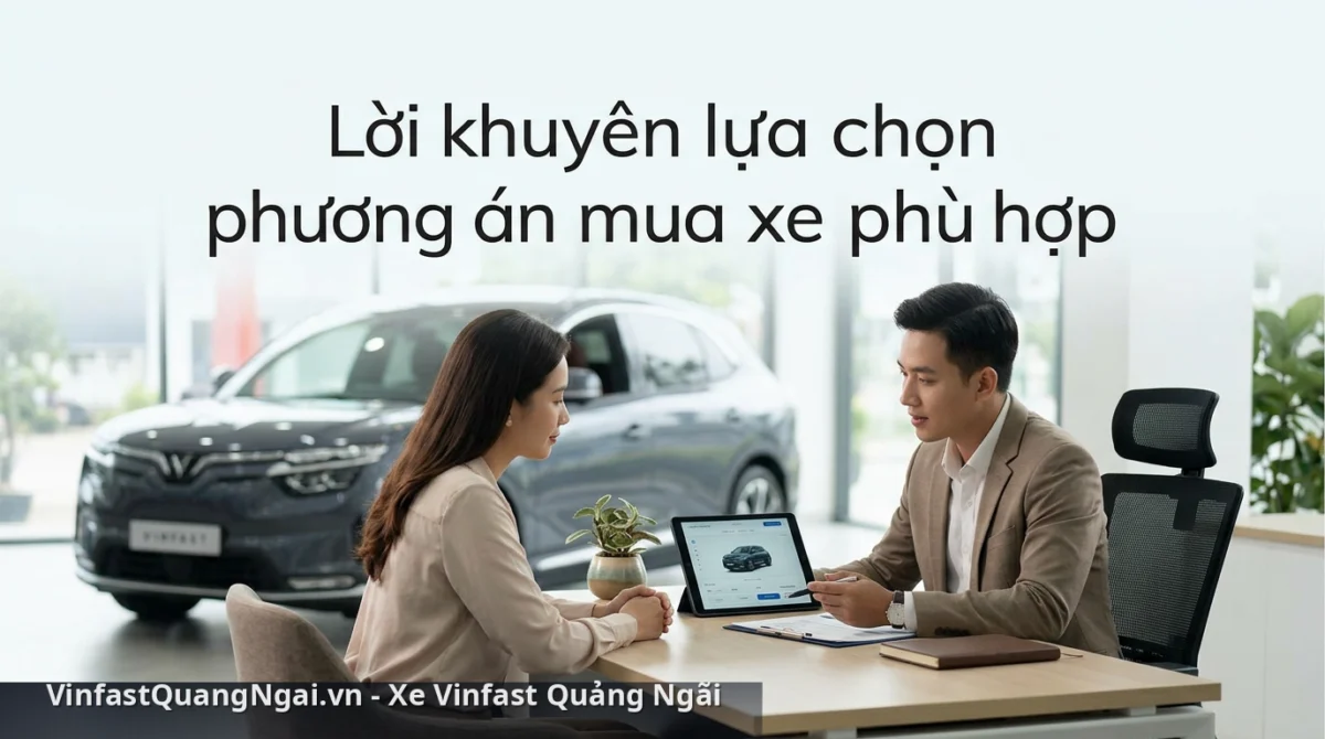 khuyến mãi vinfast 2026 - Lời khuyên lựa chọn phương án mua xe phù hợp - khuyến mãi vinfast 2026